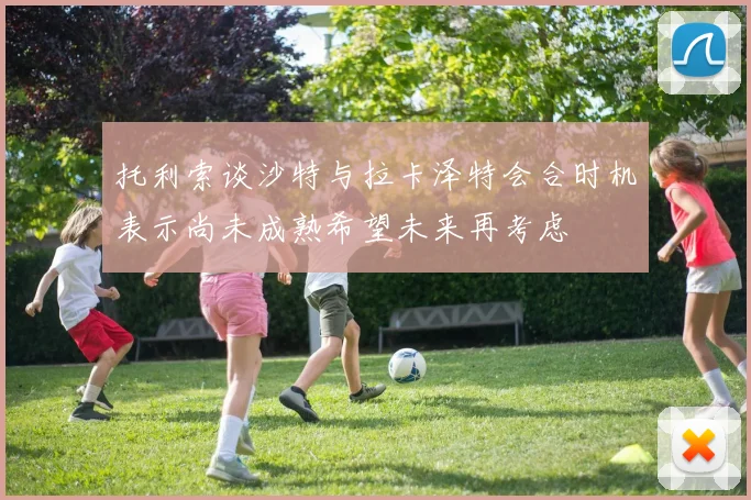 托利索谈沙特与拉卡泽特会合时机表示尚未成熟希望未来再考虑